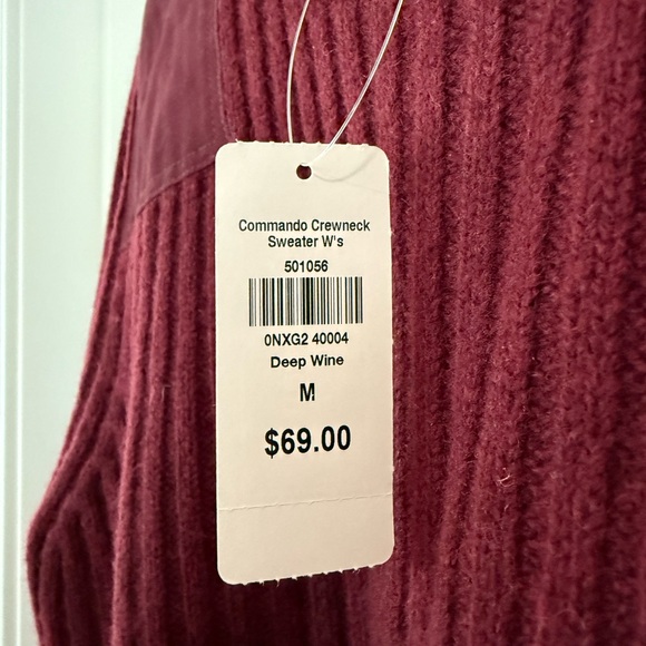 L.L. Bean Merino Wool Burgundy Sweater - Picture 3 of 7